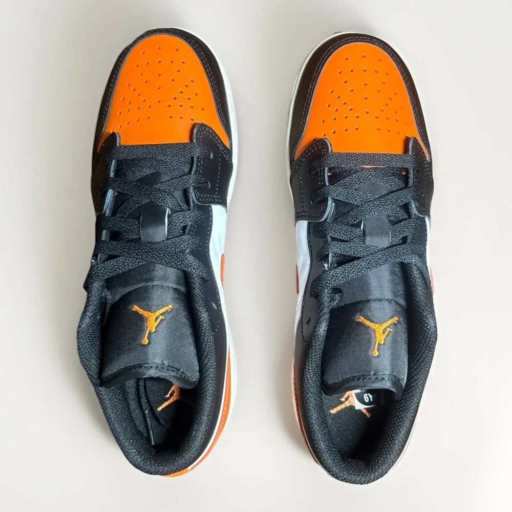 Nike‎ Air Jordan 1 Retro Low Shattered Backboard Orange Youth Shoes 553558-081